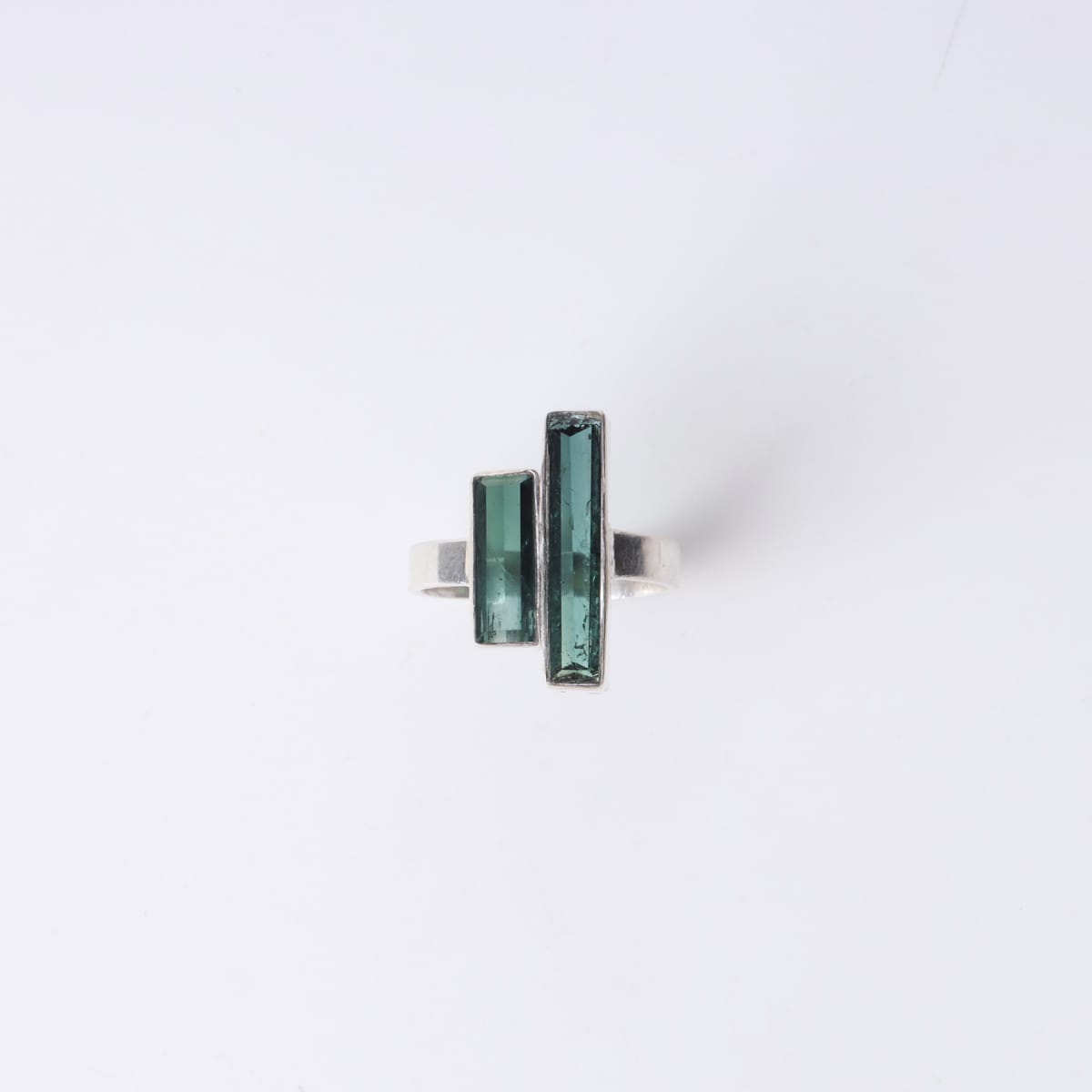 Double Green Tourmaline Ring 4