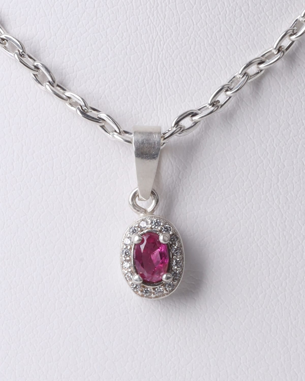 Ruby Quartz Silver Pendant 1
