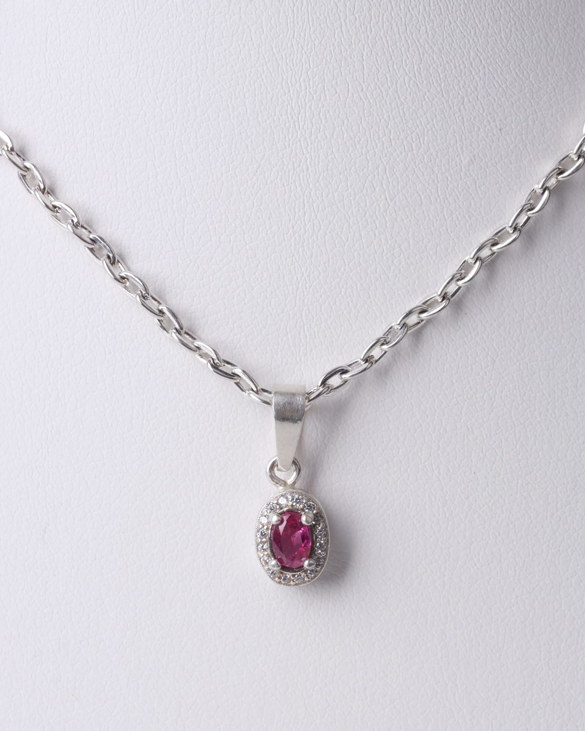 Ruby Quartz Silver Pendant 2
