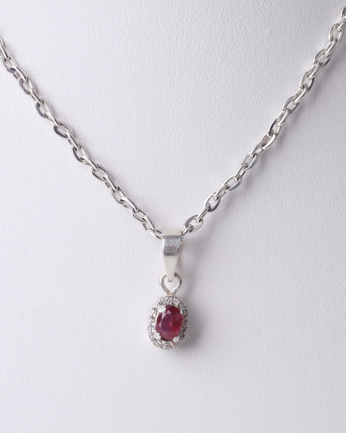 Ruby Pendant Necklace 2