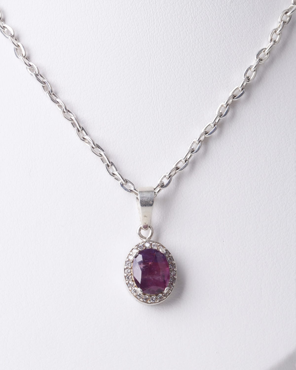 Elegant Ruby Pendant Necklace 3