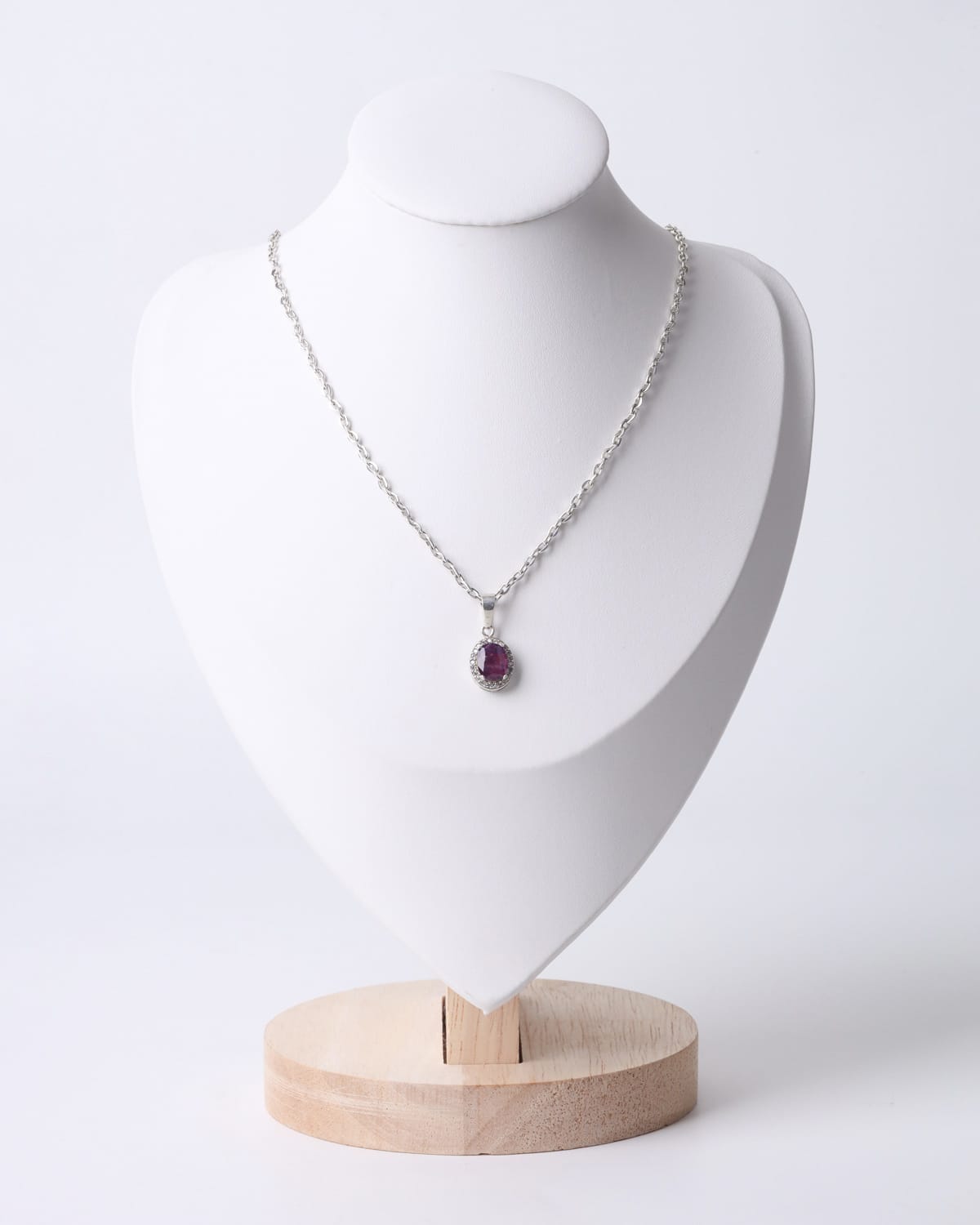 Elegant Ruby Pendant Necklace 2