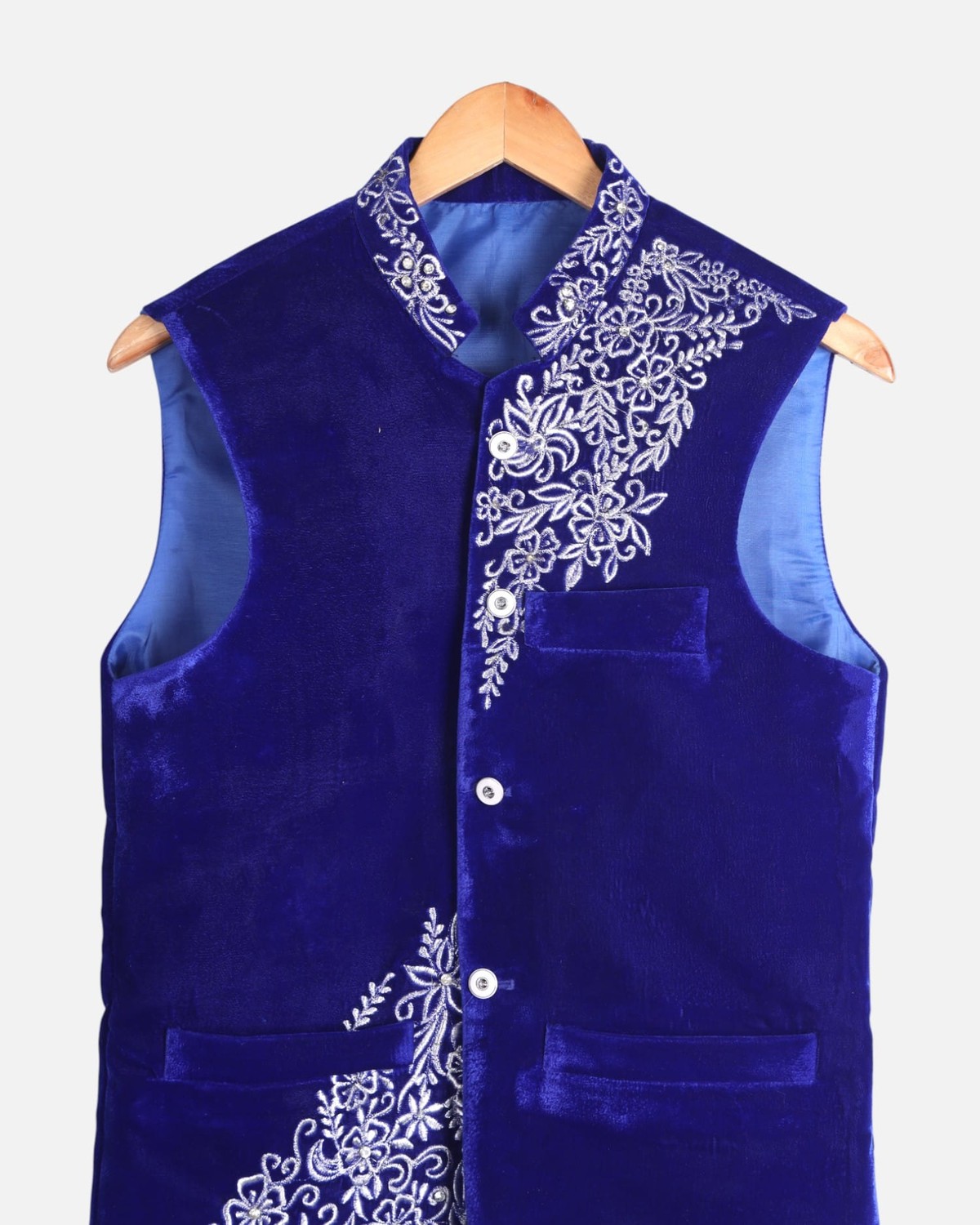 Men's Velvet Embroidered Waistcoat 1