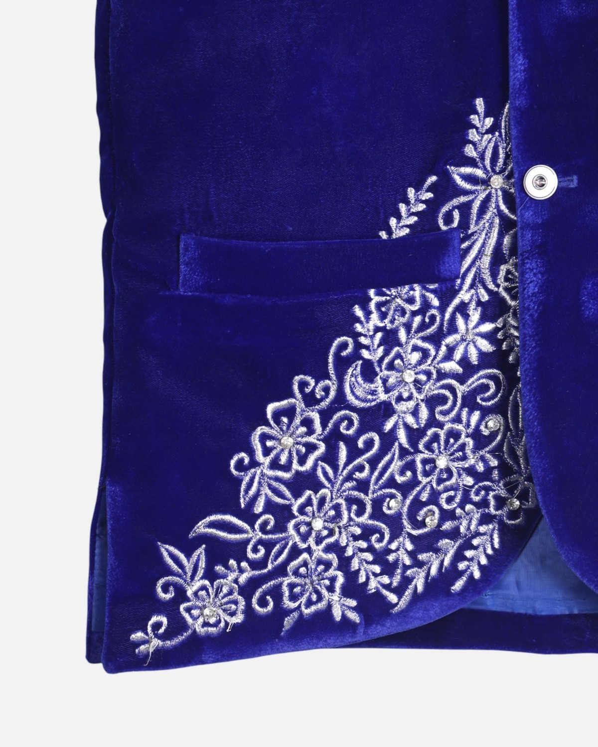 Men's Velvet Embroidered Waistcoat 3