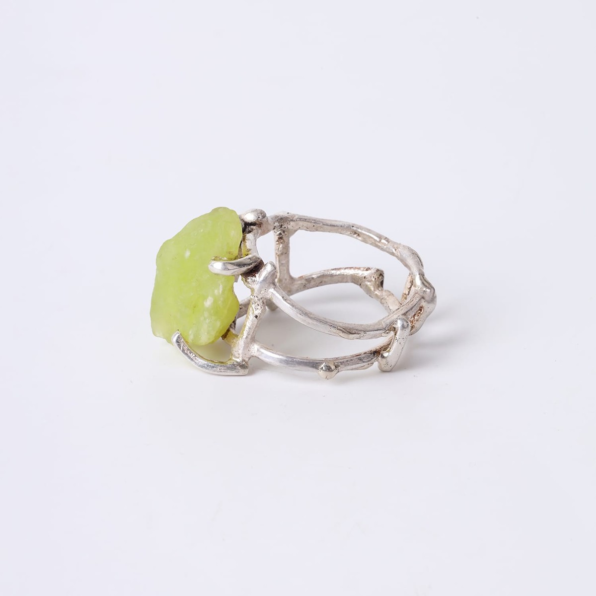 Jade Silver Ring Handmade 4