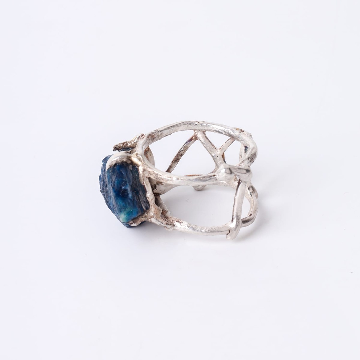 Lapis Lazuli Gemstone Silver Ring 3