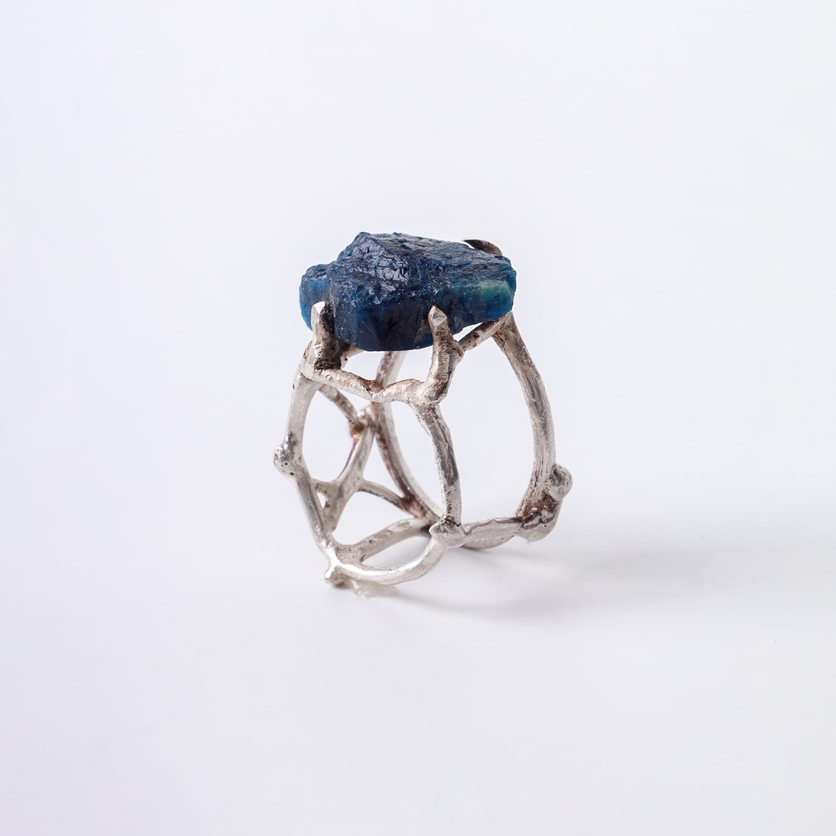 Lapis Lazuli Gemstone Silver Ring 7