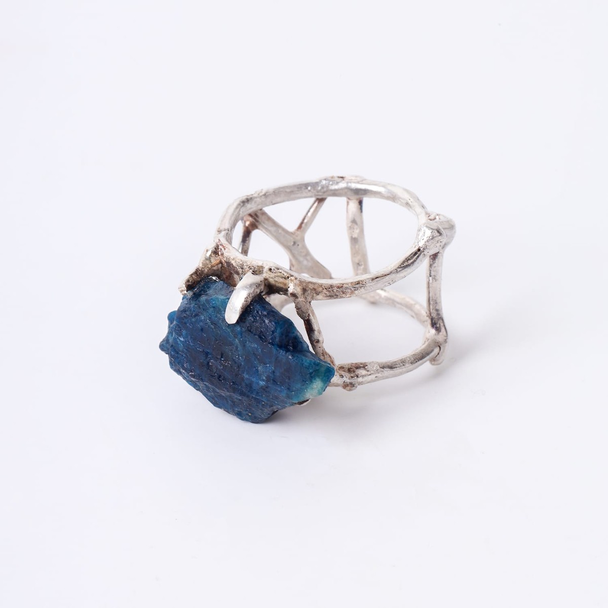 Lapis Lazuli Gemstone Silver Ring 5