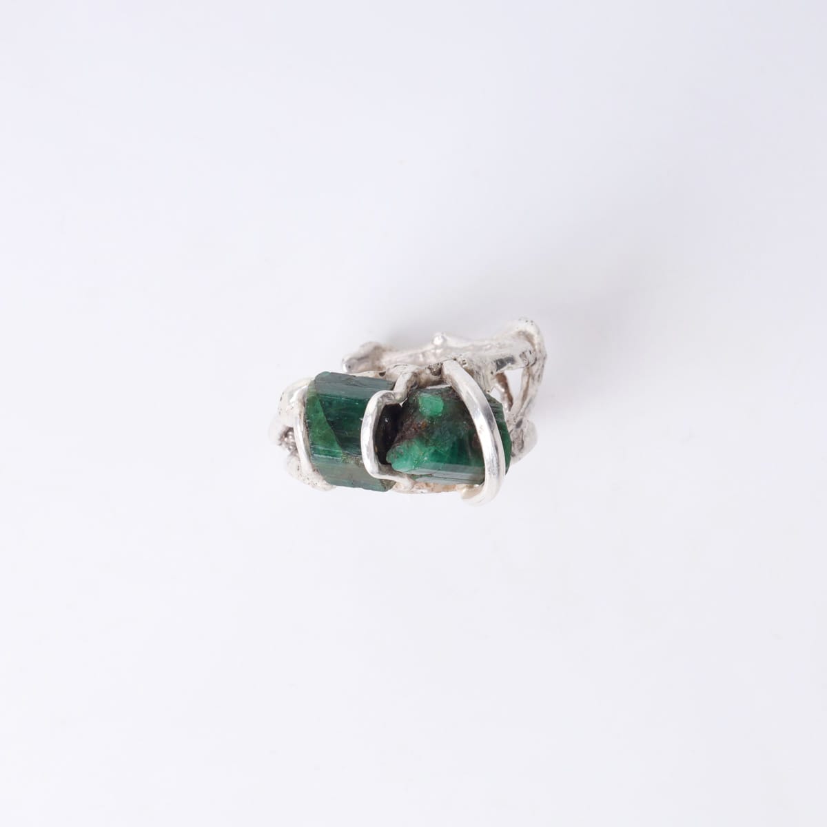 Emerald Silver Ring 5