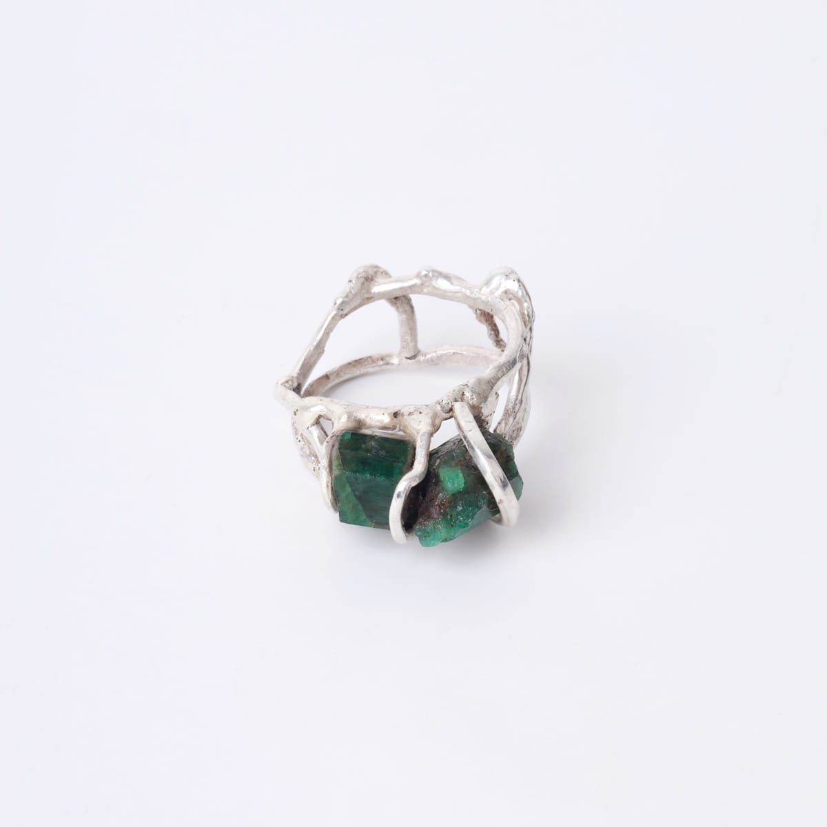 Emerald Silver Ring 3
