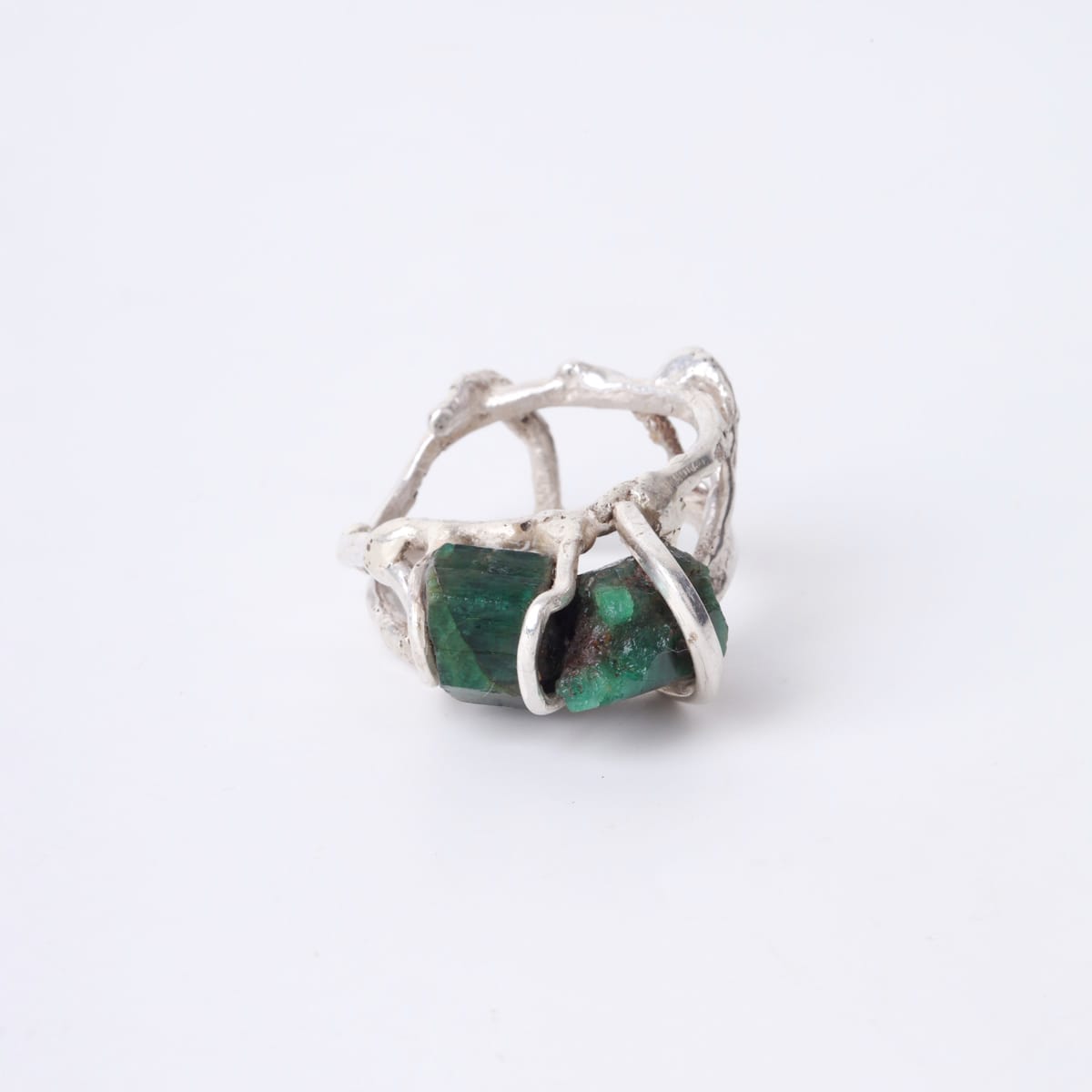 Emerald Silver Ring 4