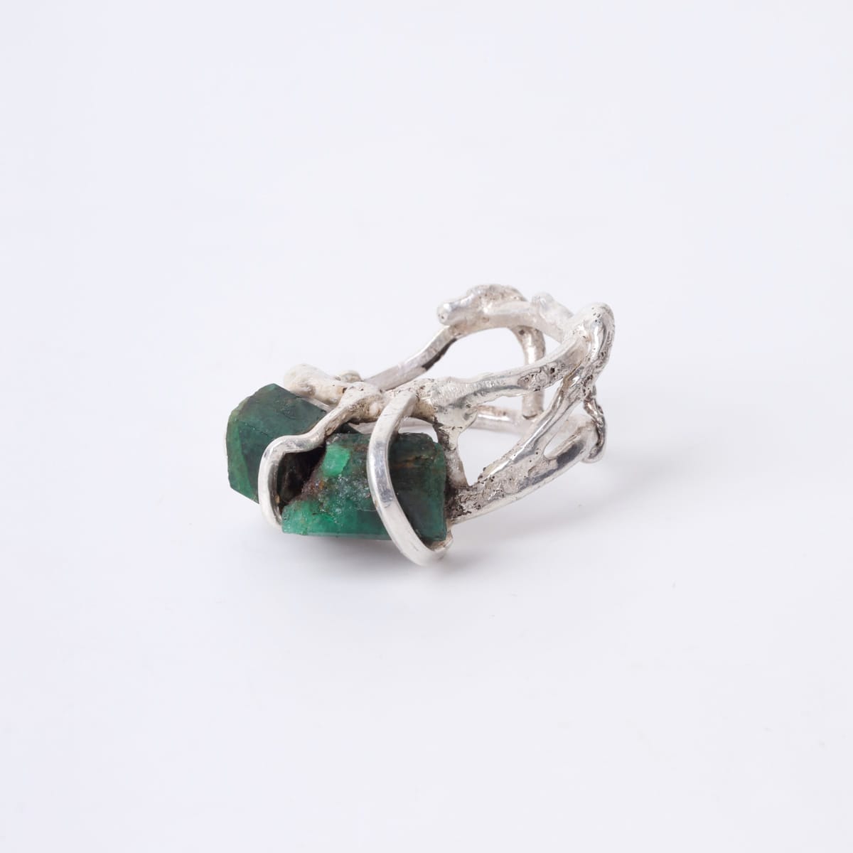 Emerald Silver Ring 2