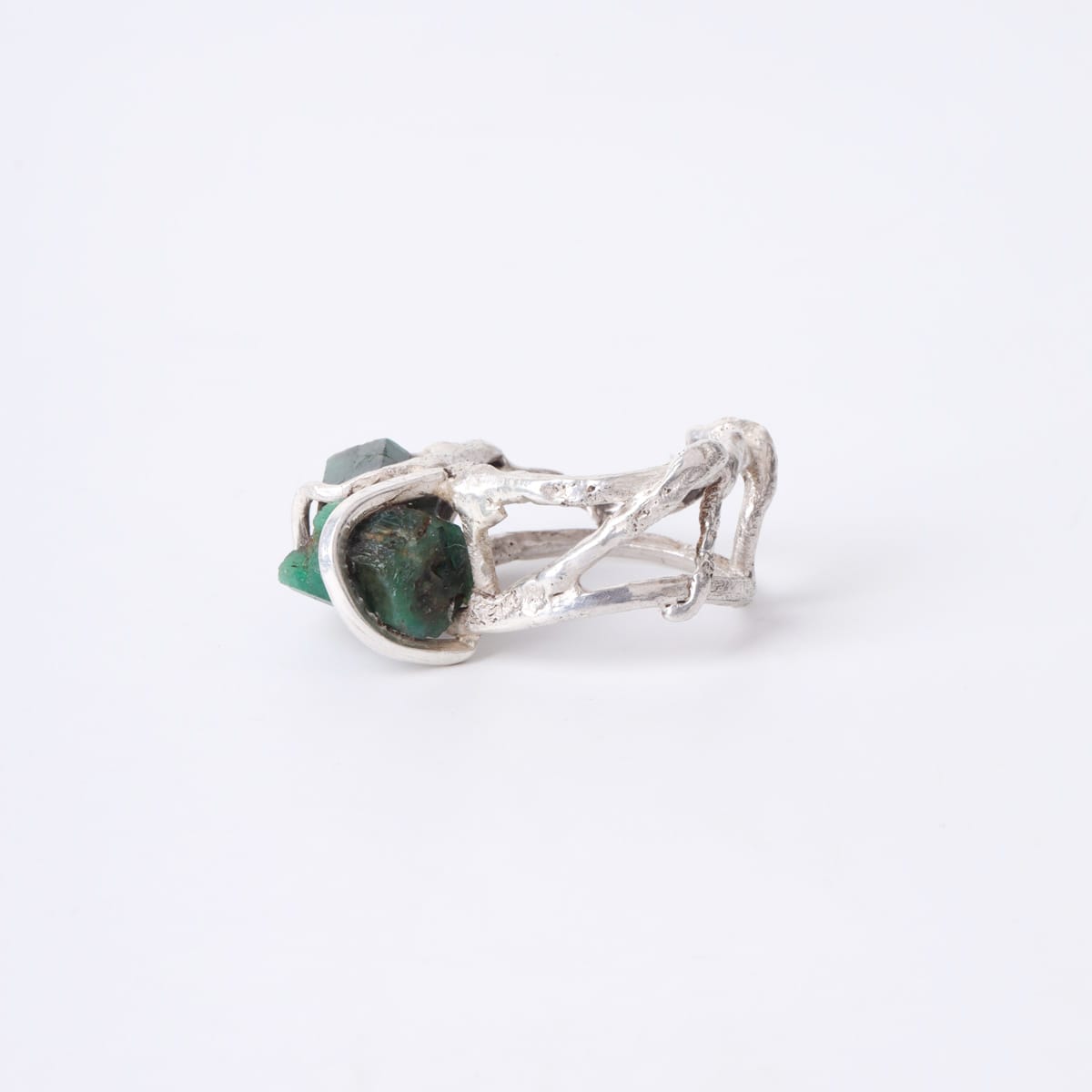Emerald Silver Ring 1