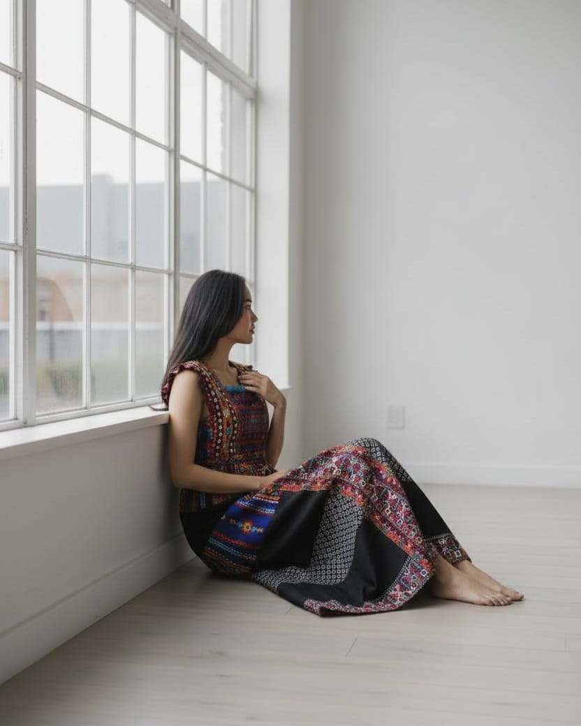Authentic Hand Embroidered Traditional Dress 4