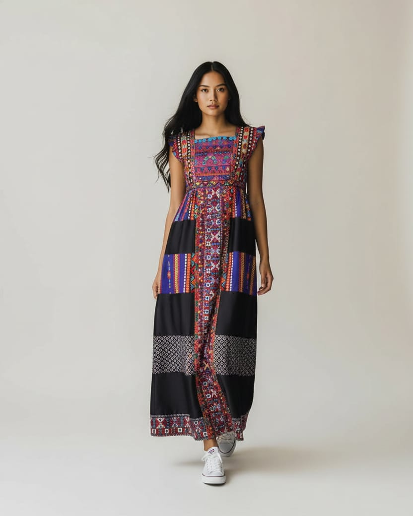 Authentic Hand Embroidered Traditional Dress 2
