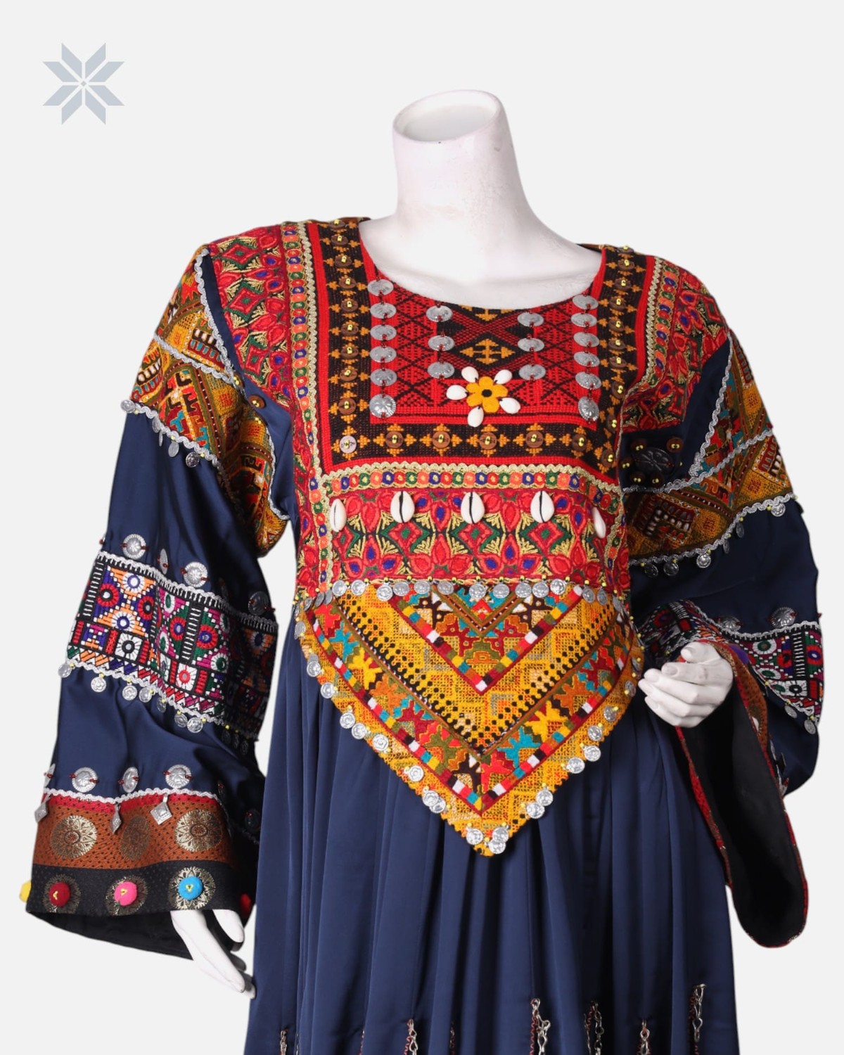 Handcrafted Afghan Embroidered Dress 2