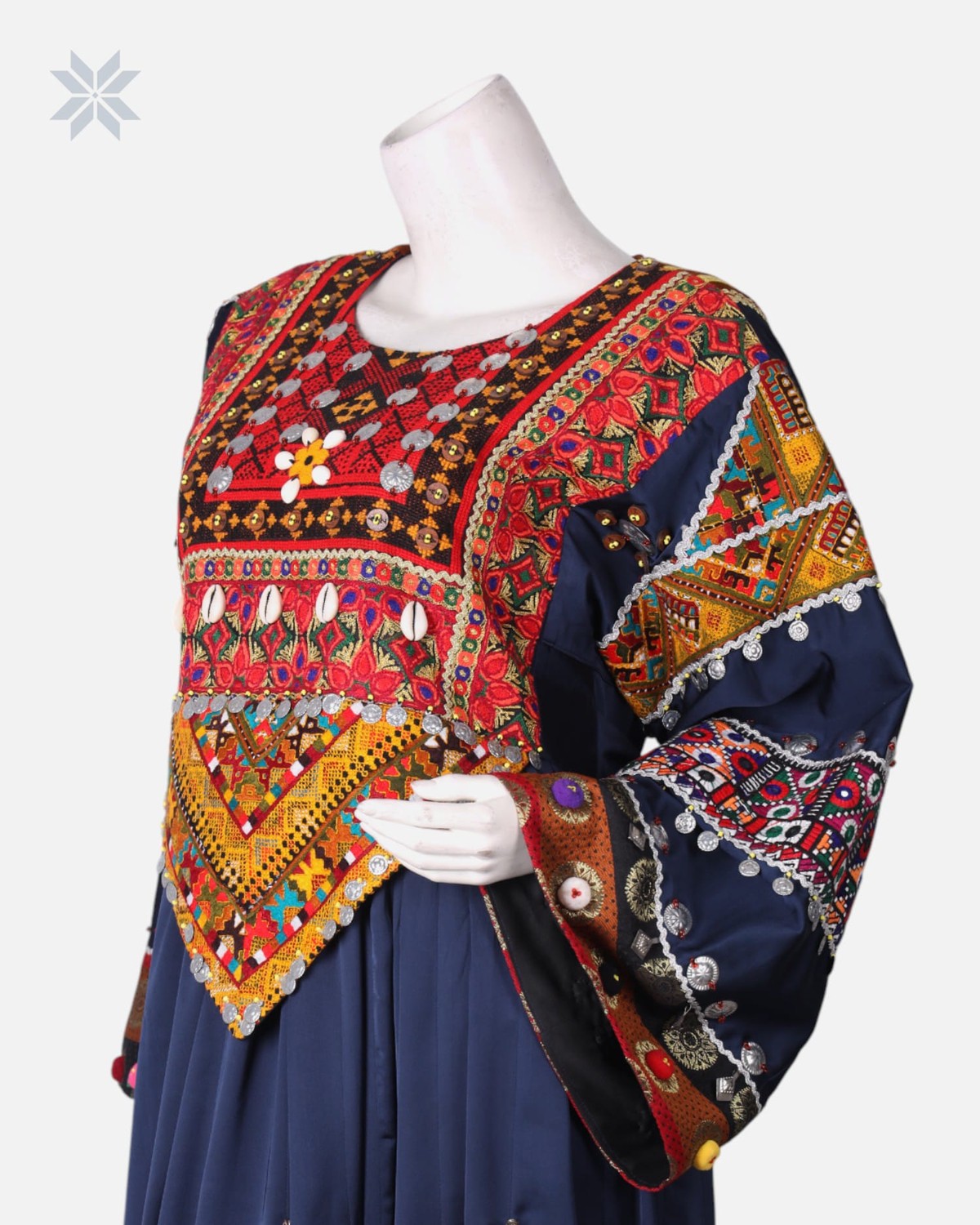 Handcrafted Afghan Embroidered Dress 4