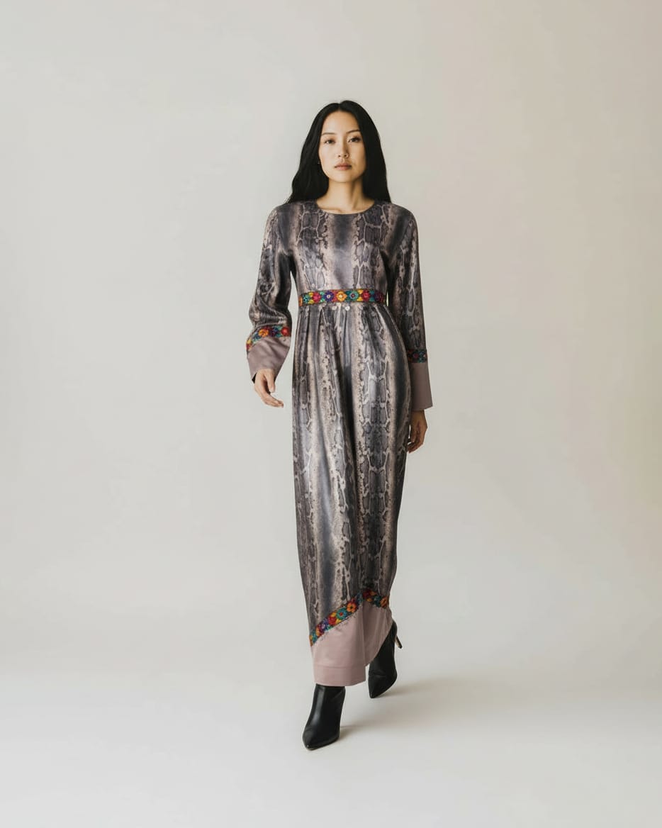 Jamsood Authentic Afghan Dress Hand Embroidered 8