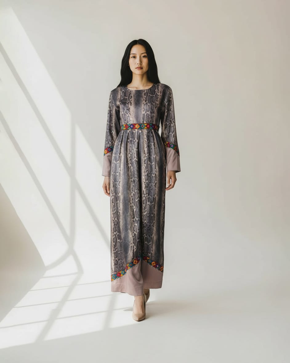 Jamsood Authentic Afghan Dress Hand Embroidered 4