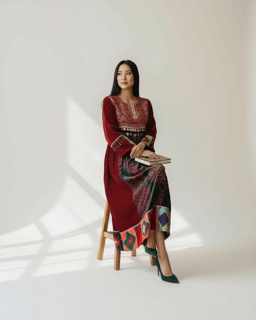 Kuchi Velvet Dress 4