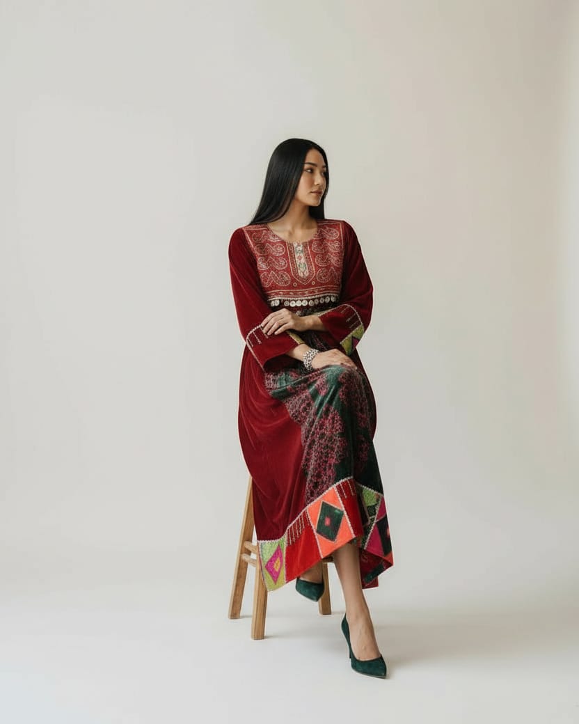 Kuchi Velvet Dress 7