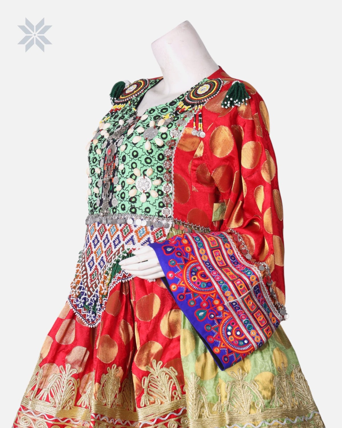 Afghan Embroidered Dress Set 3