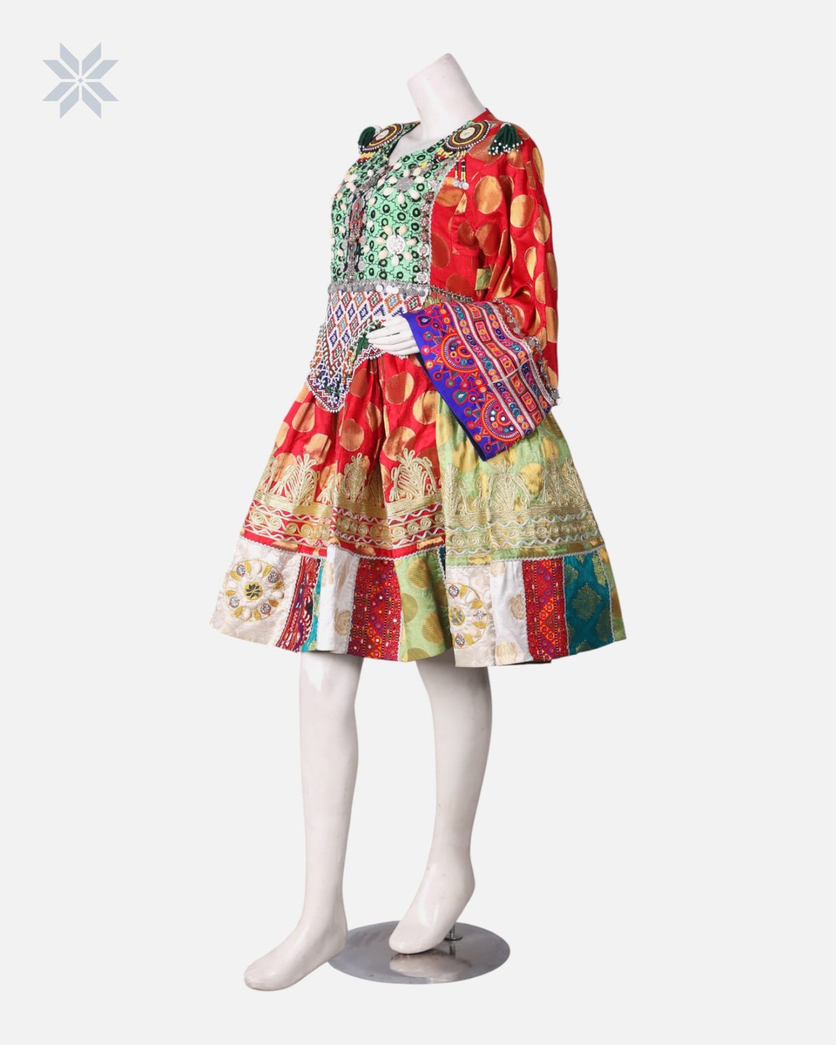 Afghan Embroidered Dress Set 7