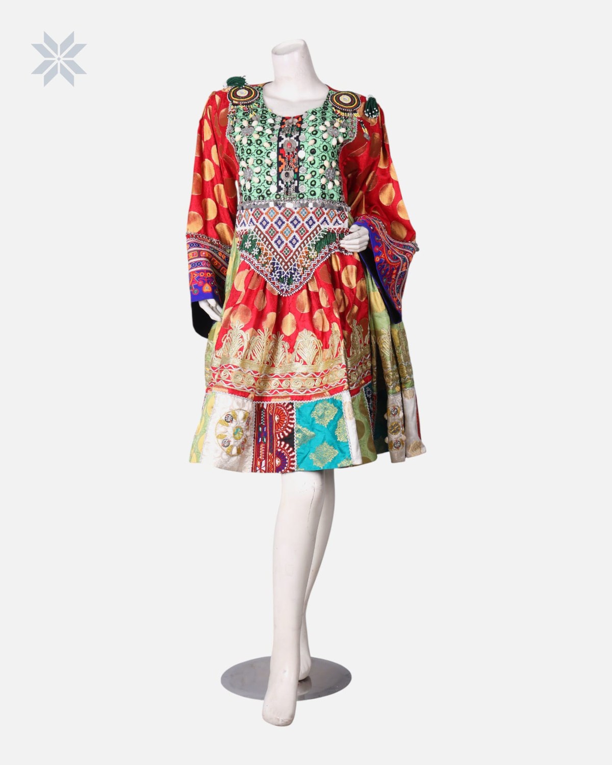 Afghan Embroidered Dress Set 4