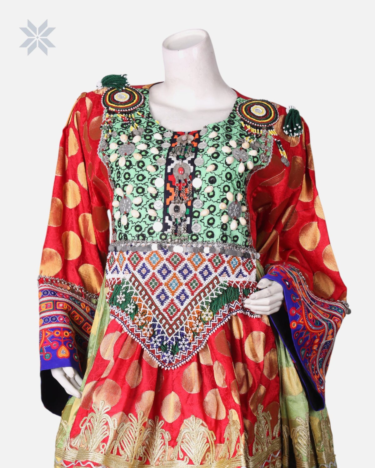 Afghan Embroidered Dress Set 5