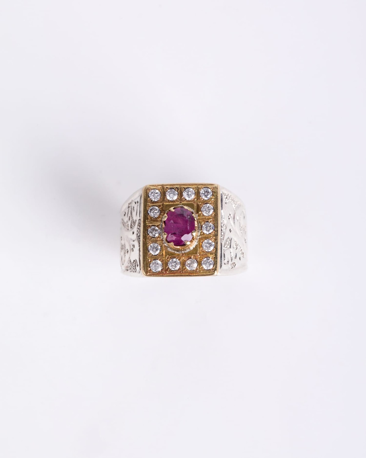 Jackdelak Ruby Men’s Silver Ring 4