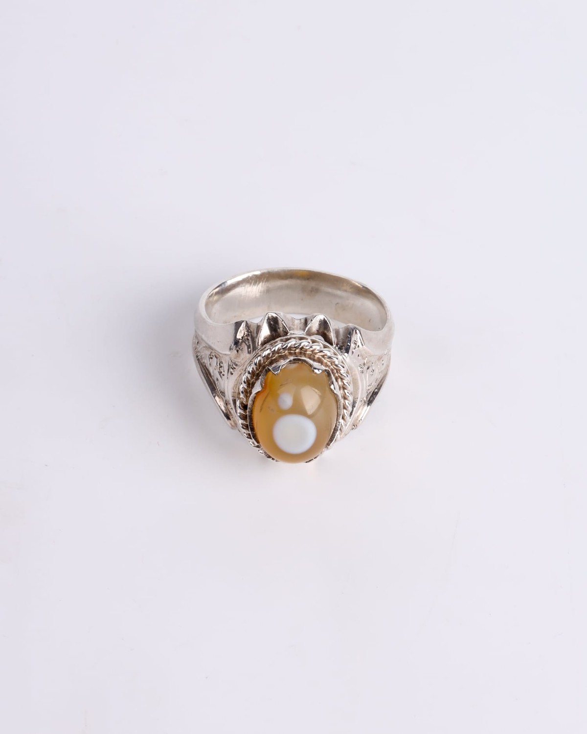 Men's 925 Sterling Silver Ruby Ring 5