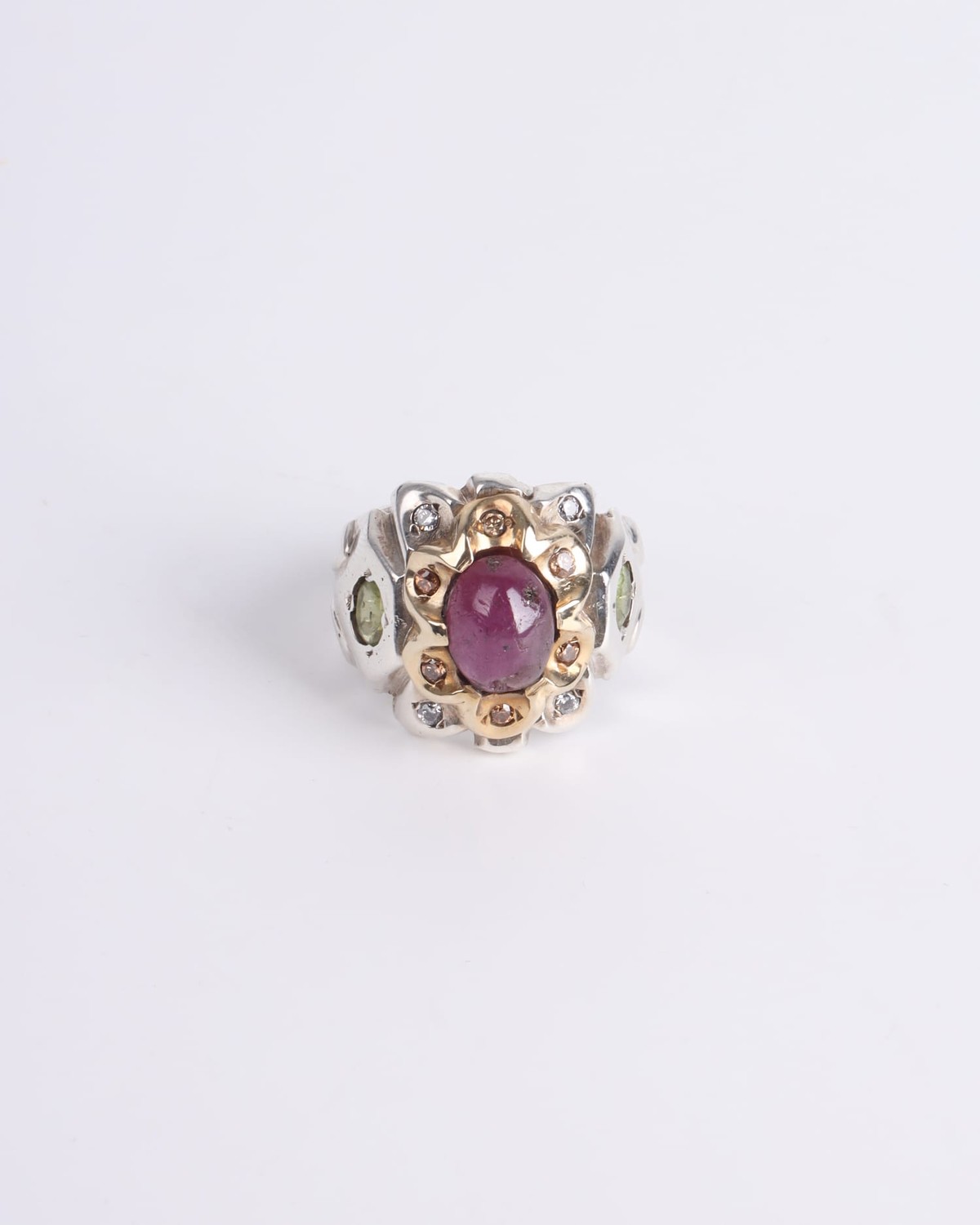 Handmade Red Agate 925 Sterling Silver Men's Ring 2