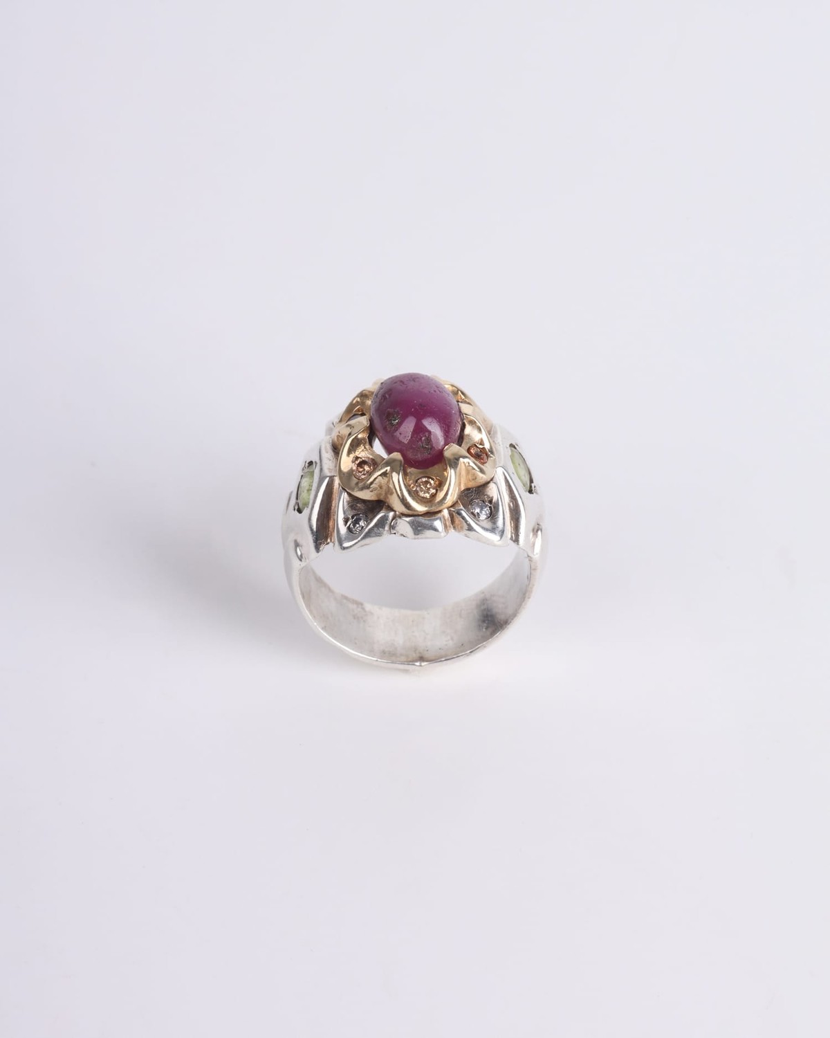 Handmade Red Agate 925 Sterling Silver Men's Ring 6