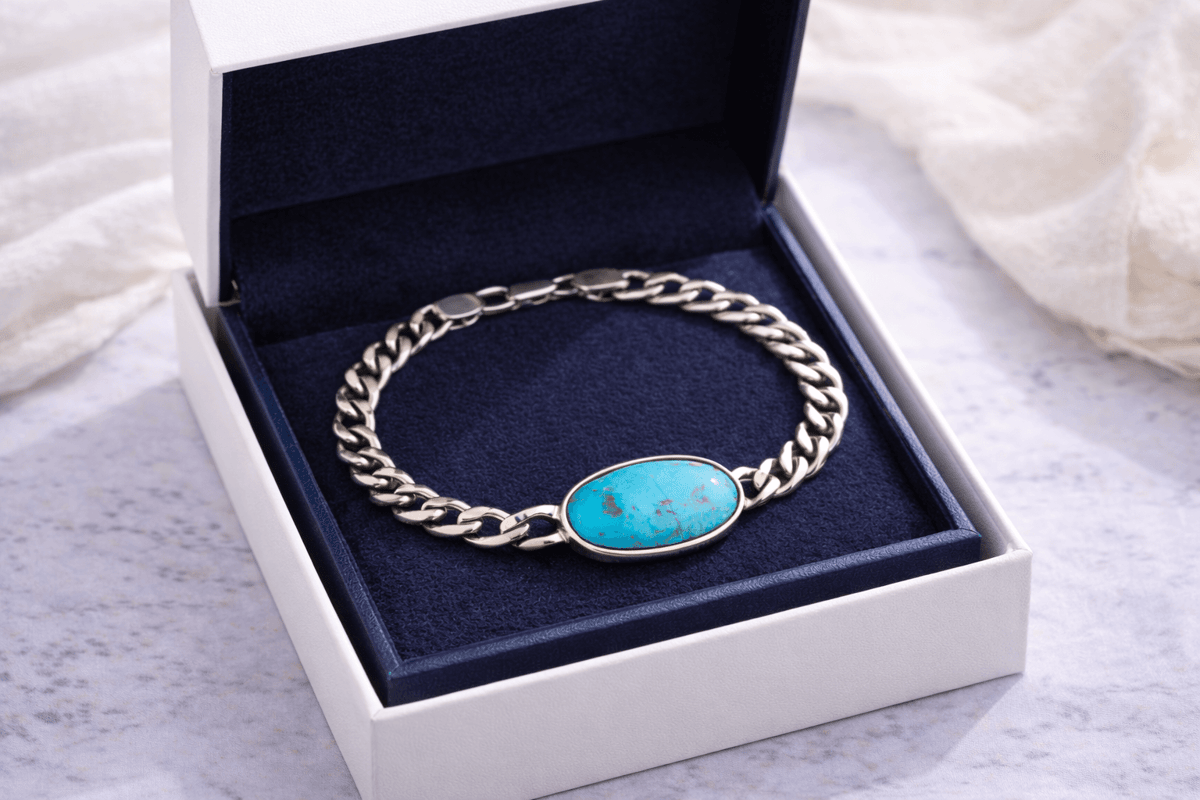 925 Sterling Silver Turquoise Bracelet 1