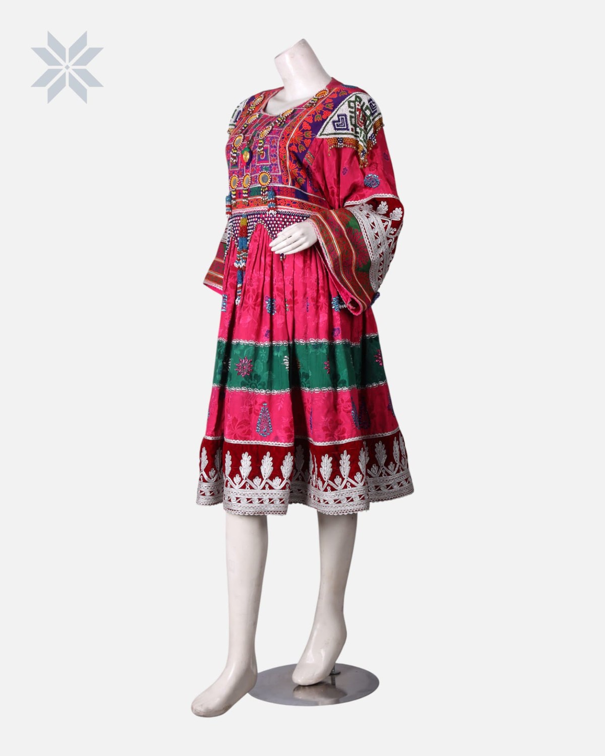 Gand Afghani Dress Charmah Dozi Traditional Kandahari Collar 5