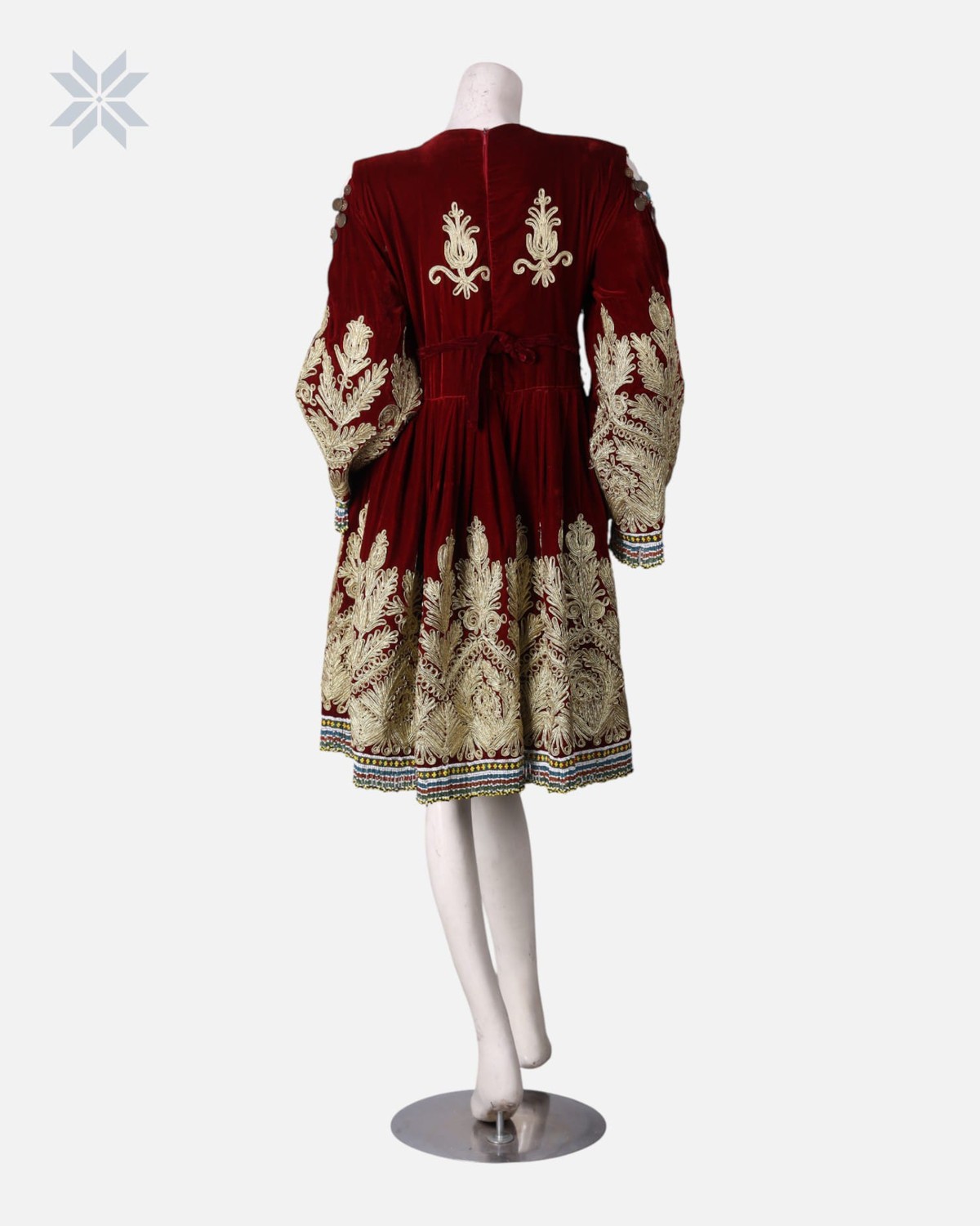Gand Afghani Velvet Dress Hand Embroidered 2