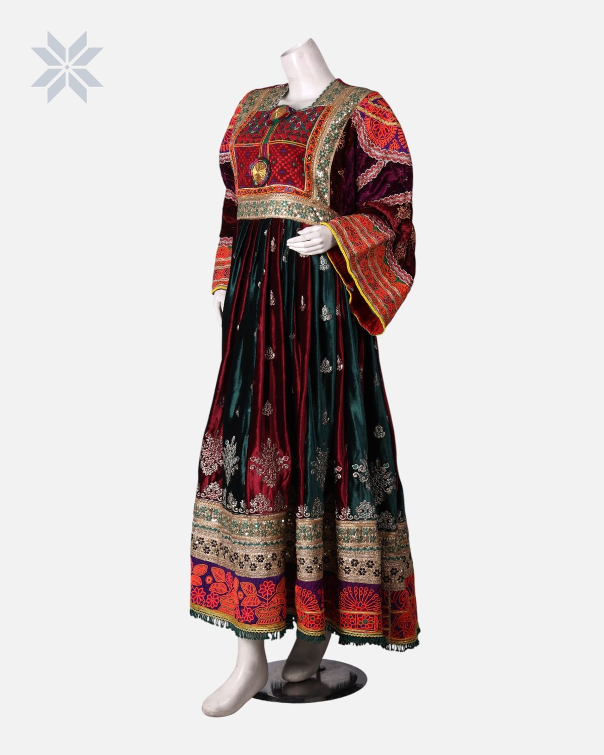 Handmade Ghand Afghani Velvet Dress 1