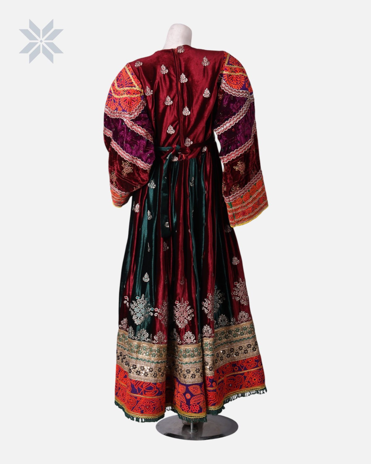 Handmade Ghand Afghani Velvet Dress 5