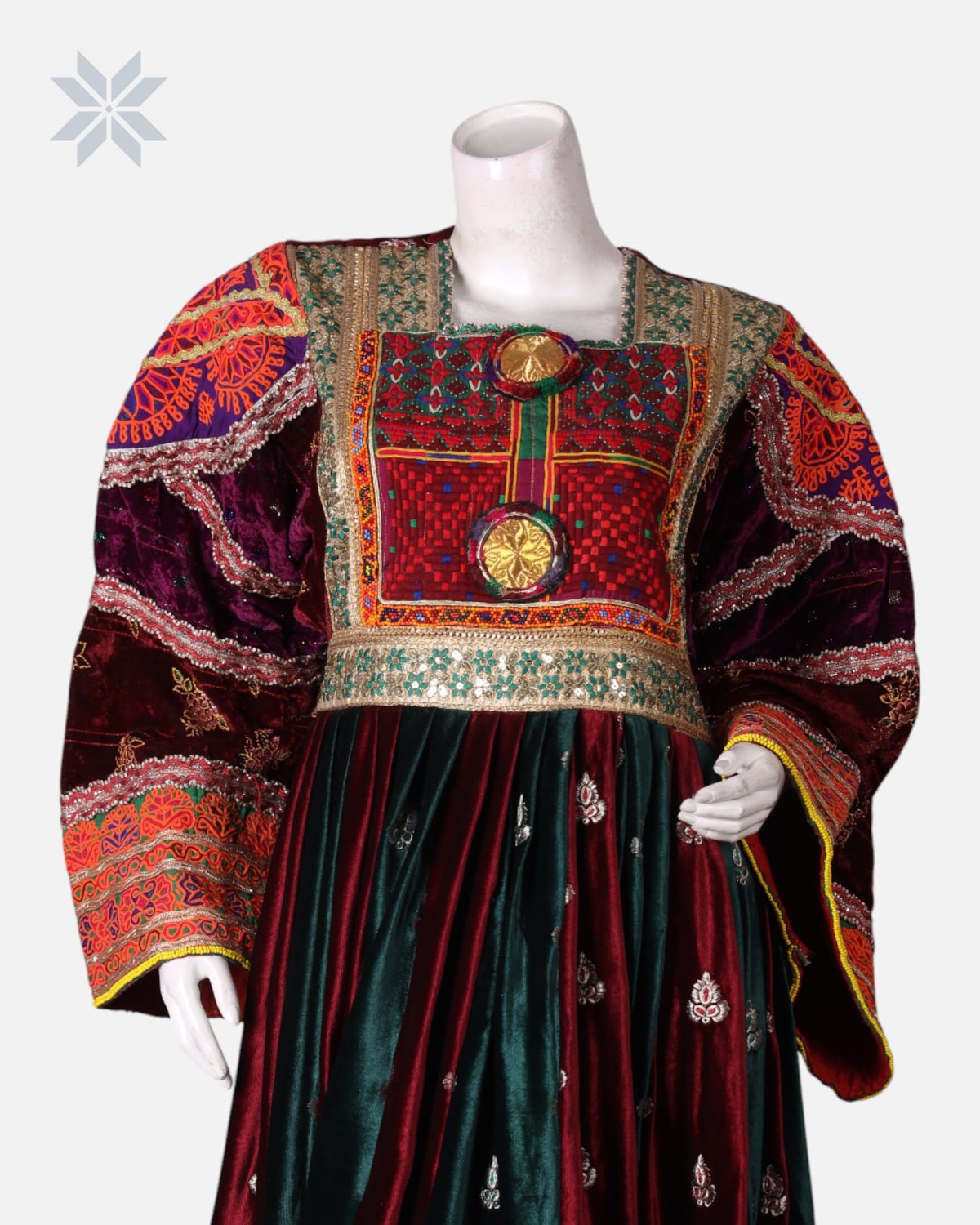 Handmade Ghand Afghani Velvet Dress 4