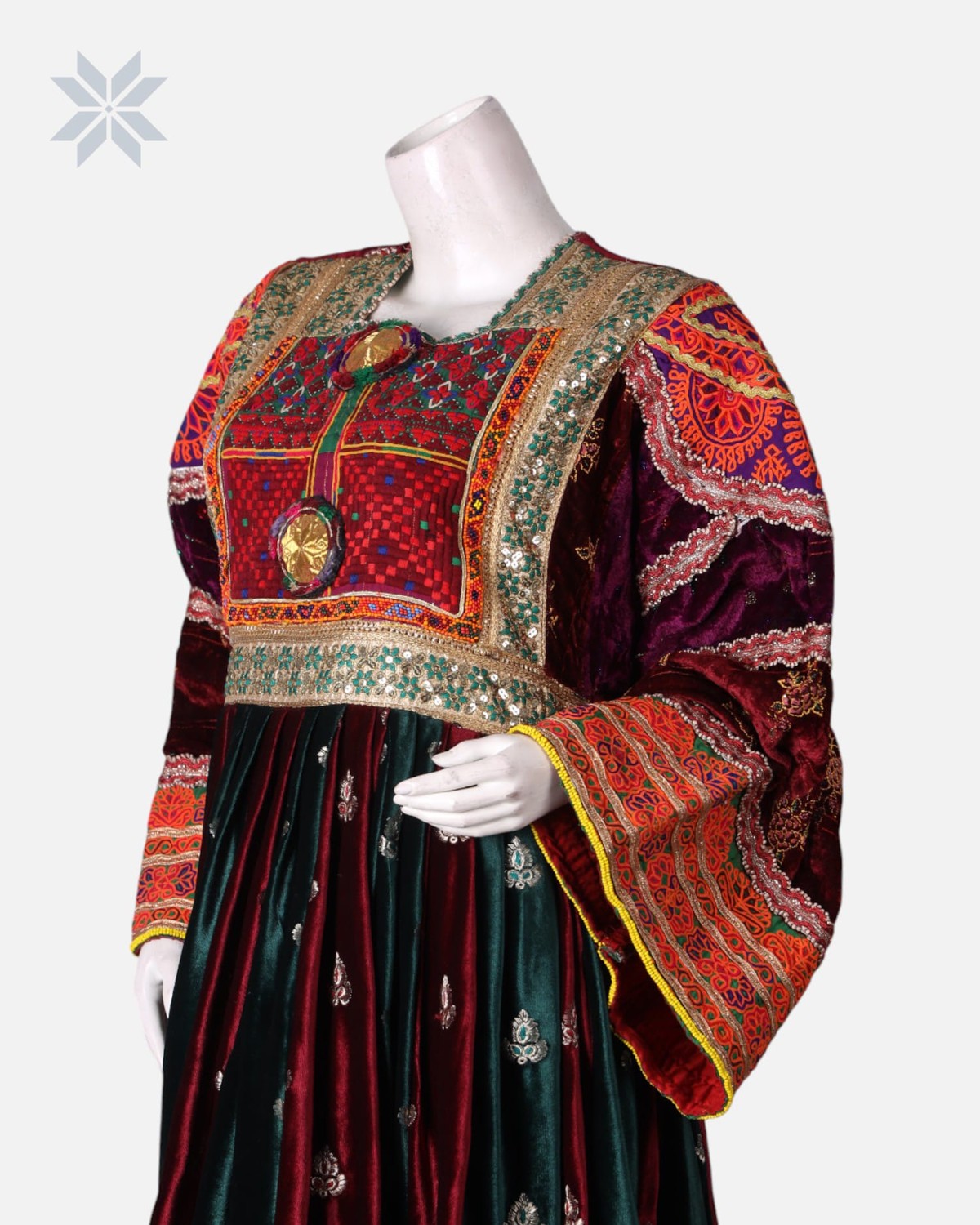 Handmade Ghand Afghani Velvet Dress 3