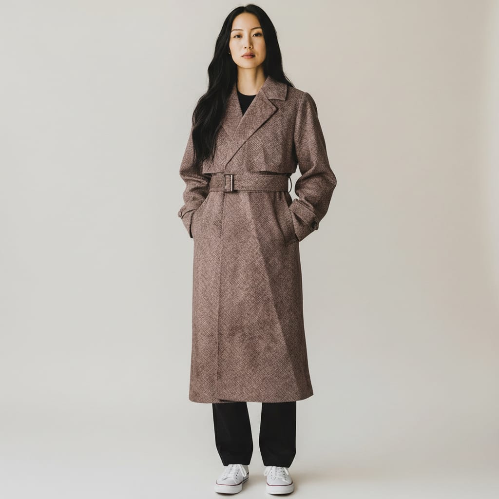 Women’s Suede Long Coat 6