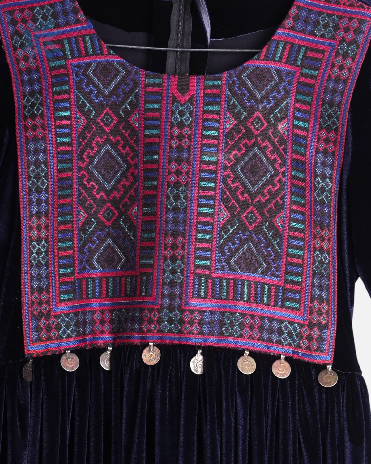 Velvet Afghan Dress for Women 2