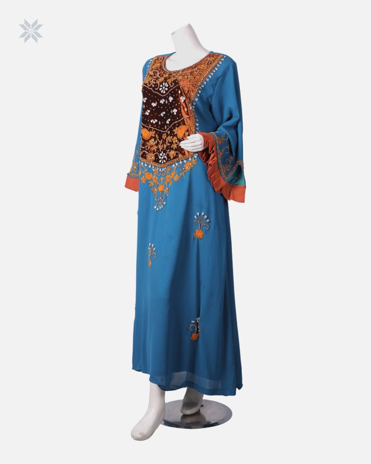 Arabic Long Dress with Beadwork 5