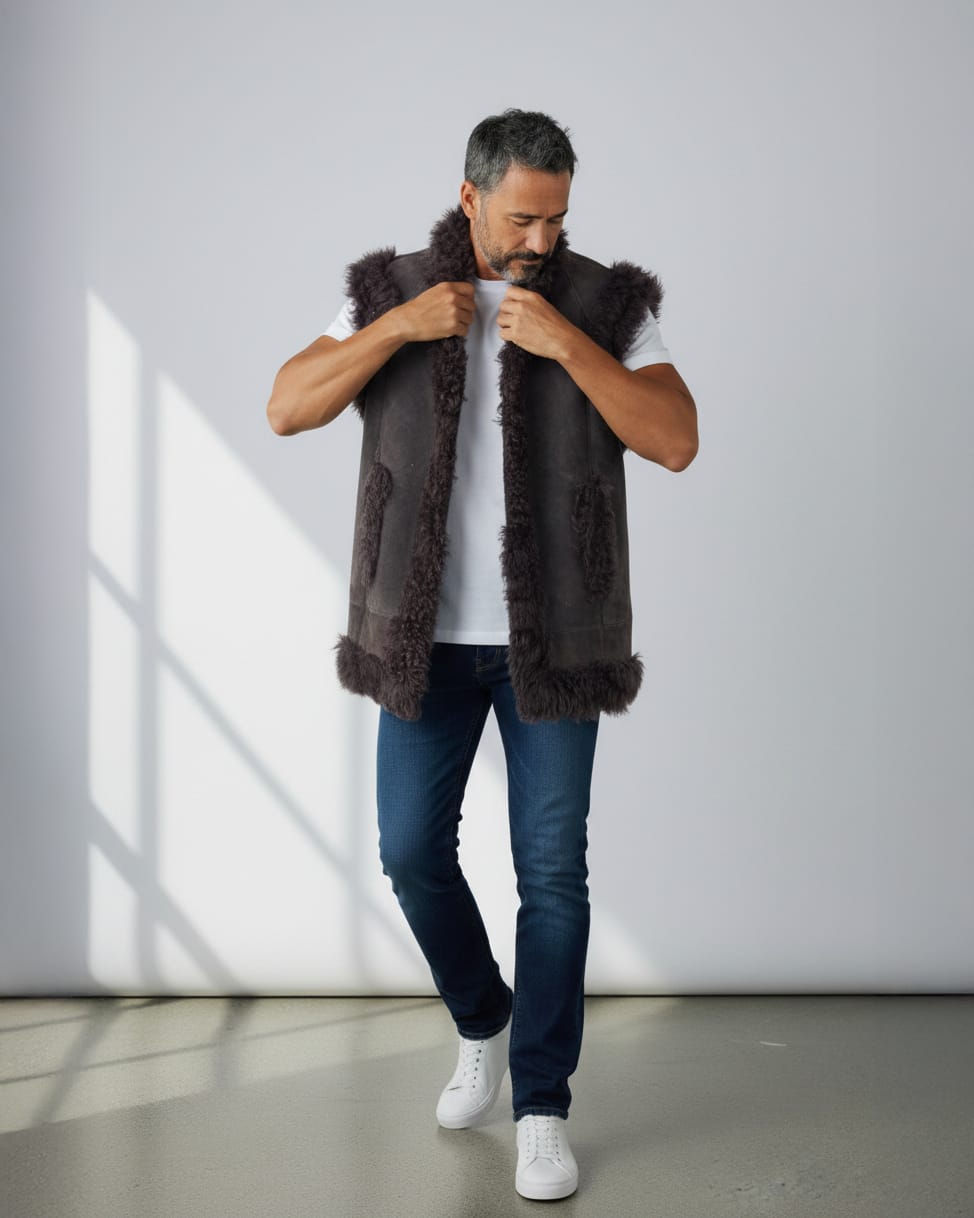Winter Pustani Vest Handmade 3