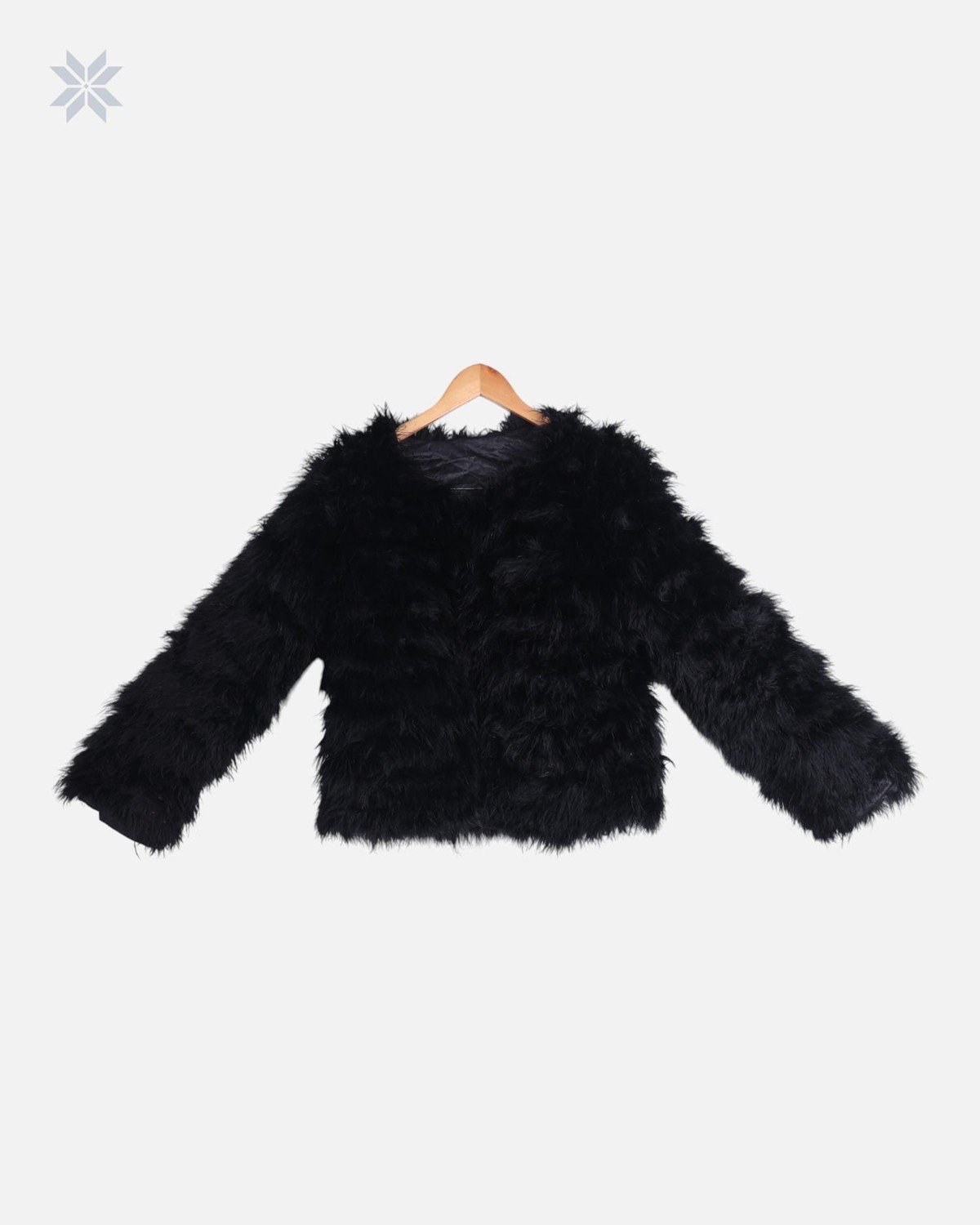 Black Faux Fur Jacket 3