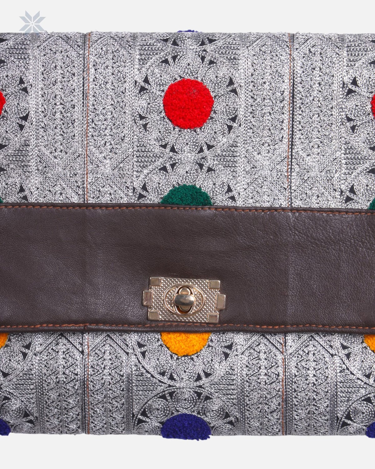 Handmade Floral Leather Bag 4