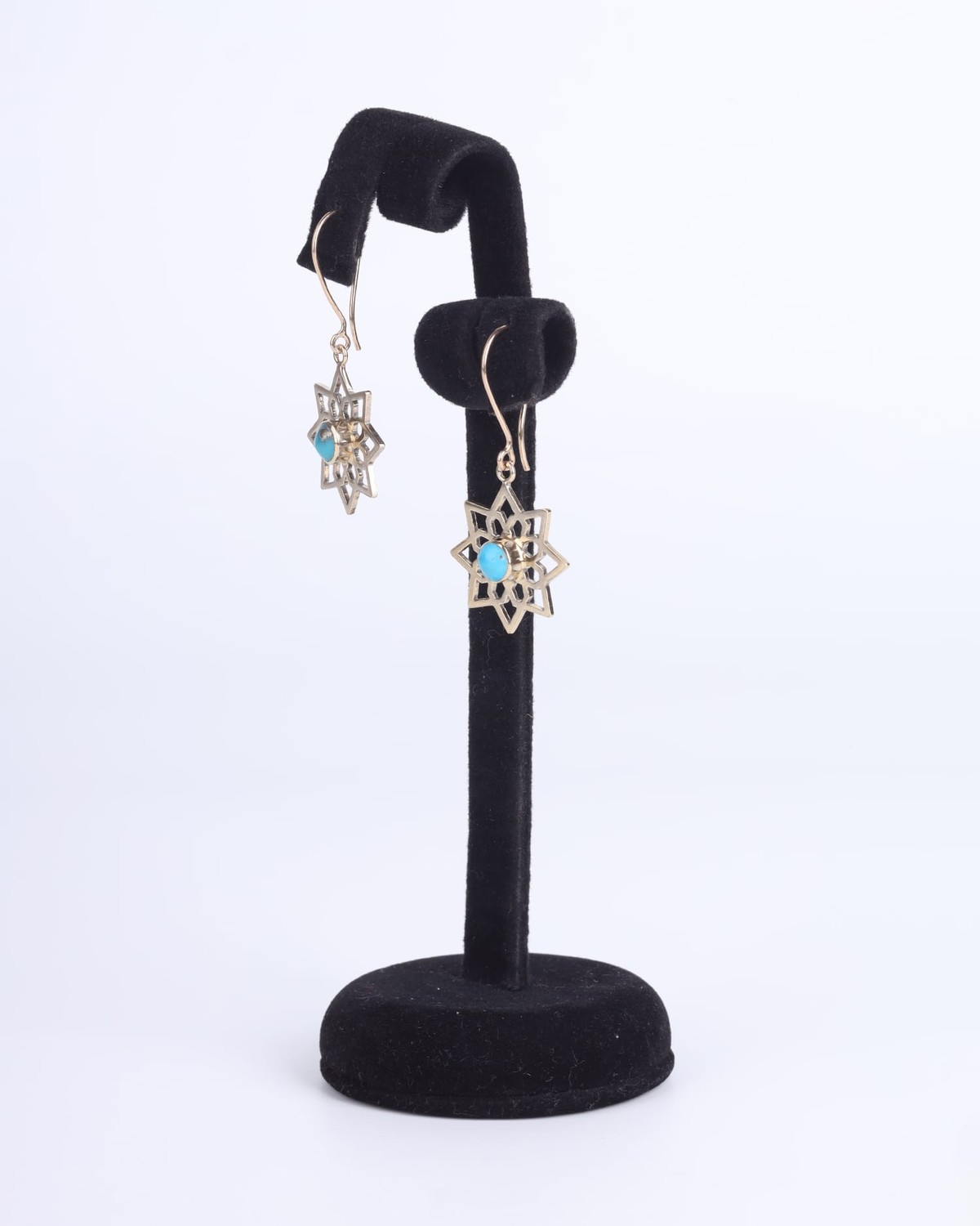 Turquoise Earrings Gold Plated 3