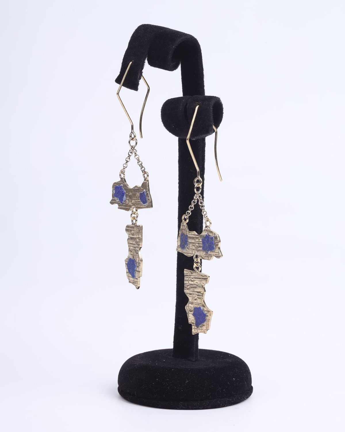 Textured Earrings Handmade 1
