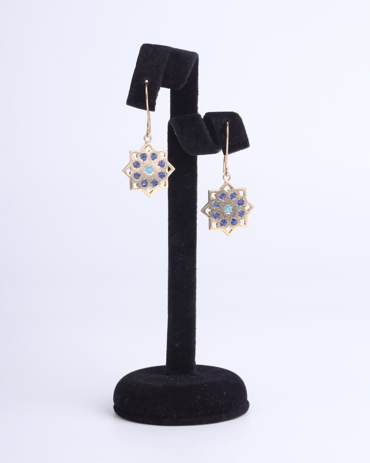 Lapis Lazuli with Turquoise Earrings 3