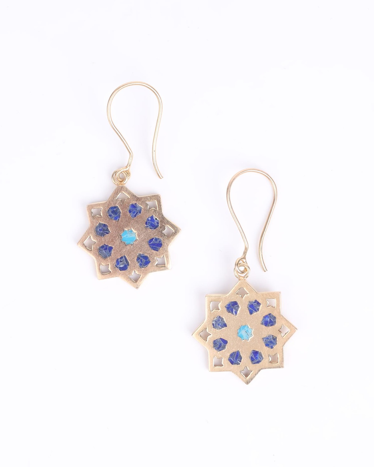 Lapis Lazuli with Turquoise Earrings 1
